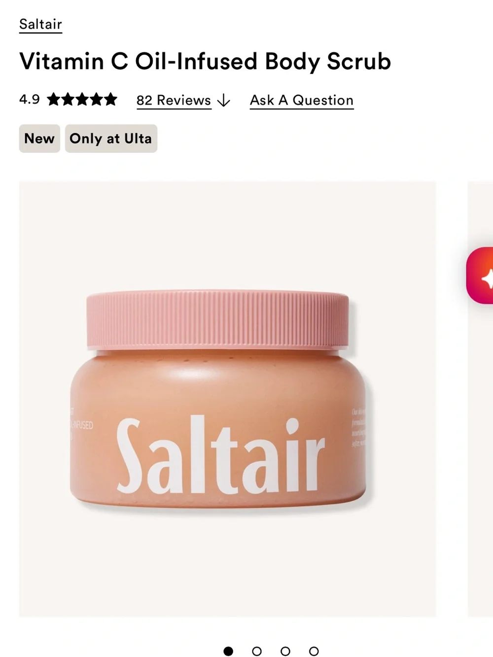 Saltair Vitamin C Oil-Infused Body Scrub